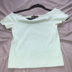 Green cropped top Forever 21